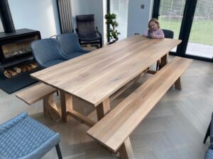 Oak Finished table