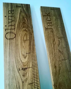 Height Charts Solid Oak Personalised