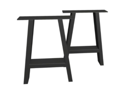 Technical perspective drawing of the Aventon bespoke steel dining table frame by Fuscina
