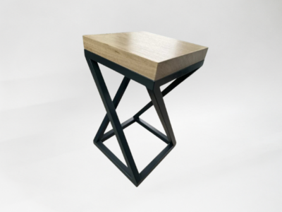 Geo Side Table with Oak Top