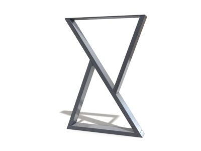 Side view top view Triangular steel table legs
