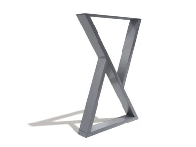 Triangular steel table legs