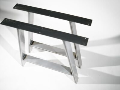 Pair Of A Frame Steel Table Legs