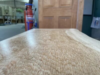 top view of the oak surface