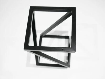 geo steel end table frame