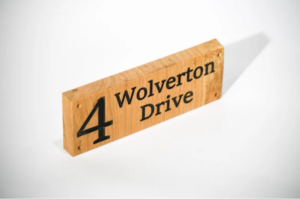 house sign side view