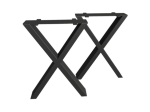 Starcross industrial steel table legs - front view